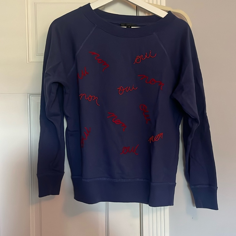 J. Crew Oui Non sweatshirt